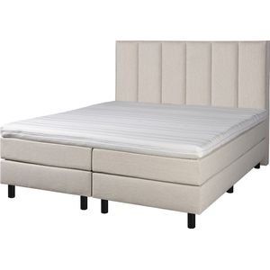 Mörgenn Boxspring Madrid - Pocketvering - Beige - 140x220 cm - Inclusief Dekbed en Kussens