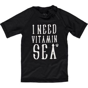 Beach & Bandits - UV-zwemshirt kind - Vitamin Sea - Zwart