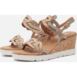 Tamaris Sandalen goud Synthetisch - Dames - Maat 42