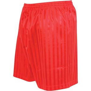 Precision Gestreepte Continental Voetbalshorts Volwassenen Rood - XL