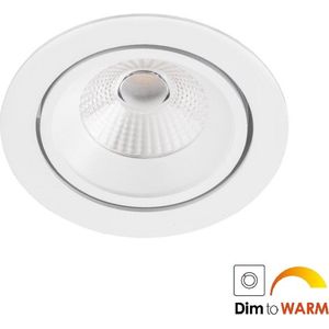 Inbouwspot LED Rond 6.5Watt IP44 Wit DTW