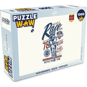 Puzzel Wielrennen - Race - Vintage - Legpuzzel - Puzzel 1000 stukjes volwassenen