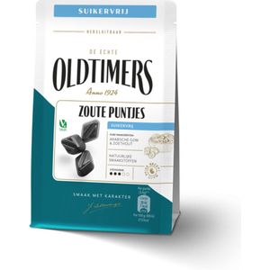 Oldtimers - Zoute Puntjes Suikervrij - 12 x 100 gram