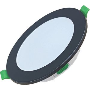 Leddle - inbouwspot - LED - Rond zaagmaat 75-85mm - Zwart - Dimbaar - 5 Watt - 400 lumen - 230V - CCT 3000K / 4000K / 5700K - Plafondspots - Inbouwspot voor badkamer en buiten - IP44