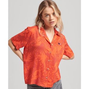 Superdry Vintage Beach Resort Shirt Oranje 2XS Vrouw