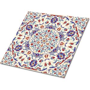 Tulup PVC Tegels - Mandala Vinyl Tegels - 30 cm x 30 cm - Veelkleurig Zelfklevende PVC Tegels - Set van 9 - Zelfklevende Vinyl Tegels - Mozaïek Plaktegels - Vinyl Vloer Tegels - Plaktegels keuken en Badkamer