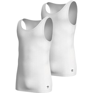 Adidas Originals Tank Top (2PK) Heren Onderhemd - wit - Maat M