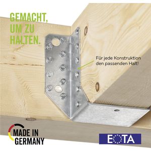 Alberts 25 x balkschoen type A sendzimir verzinkt 100 x 200 mm