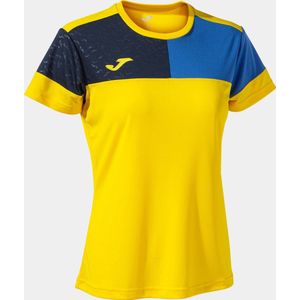 Women's T-shirt Joma Camiseta Manga Yellow-Royal M