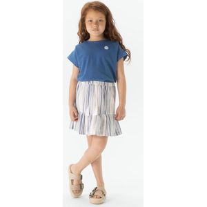 Sissy-Boy - Witte ruffle rok met multicolour strepen