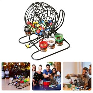 Bingo Drankspel - Incl. 6 Shotglaasjes - 48 Balletjes - 20x18x20cm - 4 Spelvarianten - 925g - Vrijgezellenfeest - Feestje - Borrel - Spel - Voor Volwassenen - Reisspel - Partyspel - Gemakkelijk mee te nemen - Inclusief EBOOK
