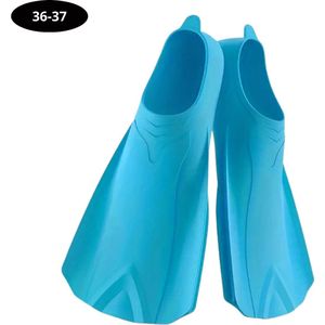 Bovista Zwemvliezen Voor Kinderen & Volwassenen - Flippers - Zwemflippers - Snorkelset - Blauw - Maat 36-37