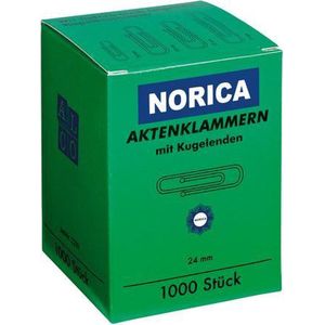 Alco Paperclips Norica 24mm ver- - zinkt met kogeleind doos a 100