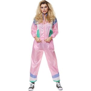 Karnival Costumes Fout Trainingspak 90's Dames Carnaval Verkleedkleren Volwassenen Carnavalskleding Dames Foute Party - Polyester - Roze - Maat XL - 2-Delig Jasje/Broek