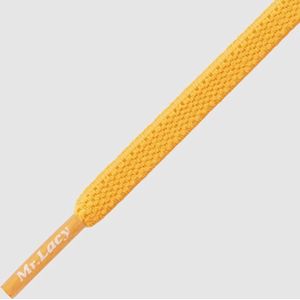 Mr. Lacy Flexies Bright Orange 110cm lang 7mm breed elastische veter