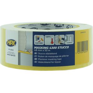 HPX 4300 Stucco afplaktape - geel - 48 mm x 50 m