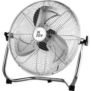 Vloerventilator - Grondventilator - Super verkoelend - 40cm - Chroom - 3 snelheden - 60W - Krachtig