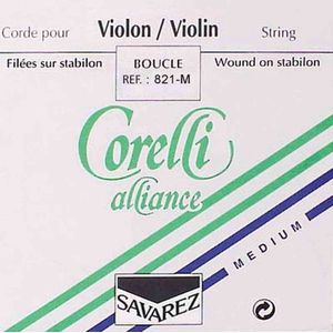 Corelli CO-821-M violin string E-1 4/4, medium, steel, ball end