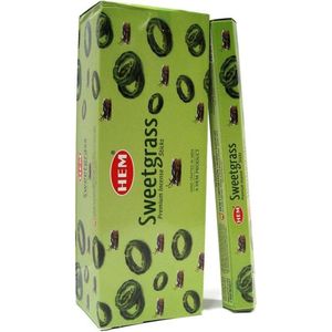 HEM Wierook - Sweetgrass - Slof (6 pakjes/120 stokjes)
