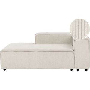 APRICA - Chaise longue - Wit - Rechtszijdig - Corduroy