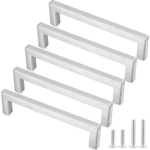 10 Pack 128mm Rvs T Bar Keukenkast Handgrepen - Kast Deur Trekt Met zoekwoord Keuken Handgrepen