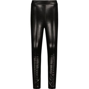 Like Flo Meisjes skinny broek nep leer - Zwart