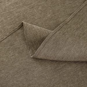 Rond Tafelkleed van polyester 180 cm - Waterdicht en wasbaar - Linneneffect - Voor eetkamer, picknick en restaurant (lichtbruin, diameter 180 cm) Tafelkleed