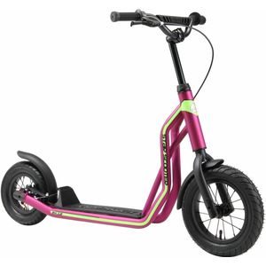 STAR SCOOTER autoped, 12 inch + 10 inch, donkerroze