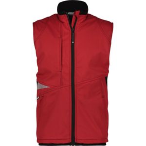 DASSY® Fusion Softshell bodywarmer - maat S - ROOD/ZWART