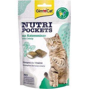 12x GimCat Nutri Pockets Multi-Vitamin & Kattenkruid 60 gr