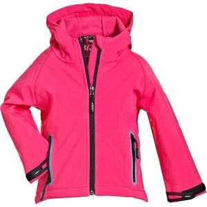 BMS Kinder Softshell Kids Jacke Stealth mit Kapuze Pink-122