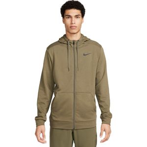 Nike dri-fit full-zip hoodie in de kleur groen.