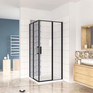 120x120cm Douchecabine,roterende douchedeur,185cm hoog
