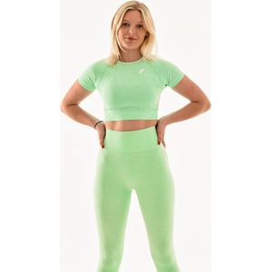 Vital sportshirt / cropped t-shirt voor dames / fitness t-shirt (mint green)