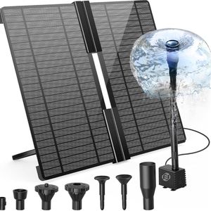 Equivera Solarfontein - Solar fontein - Fontein zonne energie - Vijverpomp - Vijver pomp - Solar fontein op zonne energie