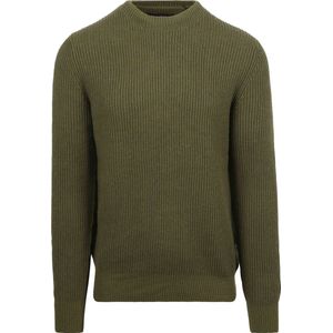 Marc O'Polo - Pullover Wol Blend Groen - Heren - Maat XXL - Regular-fit