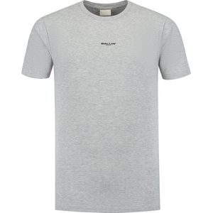 Ballin Amsterdam - Heren Regular fit T-shirts Crewneck SS - Grey - Maat XS