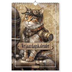 Fabrikten Verjaardagskalender - Steampunk - Bruintinten - A4