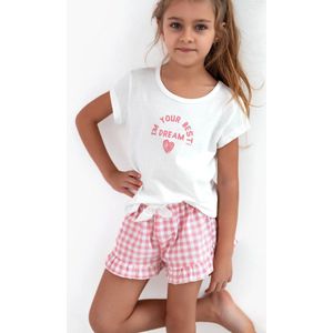 Sensis Katoenen Pyama Meisjes | Korte Mouw Korte Broek | Pyjama | Shortama | Keyla 110/116