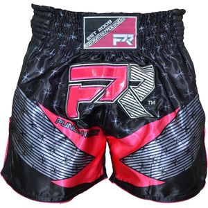 Punch Round Evoke Dames Kickboks Broek Zwart Roze