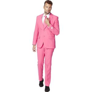 OppoSuits Mr. Pink - Heren Pak - Casual Effen Gekleurd - Roze - Maat EU 48