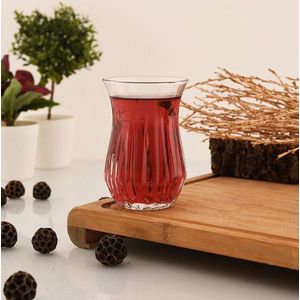 Pasabahce Echo 420181 - Turkse Theeglazen - Set van 6 - 160 ml