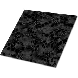 Tulup PVC Tegels - Camouflagepatroon Vinyl Tegels - 30 cm x 30 cm - Zwart Zelfklevende PVC Tegels - Set van 9 - Zelfklevende Vinyl Tegels - Abstract Plaktegels - Vinyl Vloer Tegels - Plaktegels keuken en Badkamer