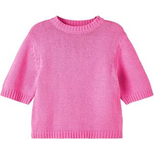 Name it Meisjes Roze Knit Trui Halflange Mouw Balao Cyclamen - 146/152