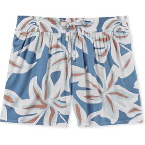 SCHIESSER Mix+Relax loungebroek kort - dames loungebroek kort viscose bloemenprint multicolour