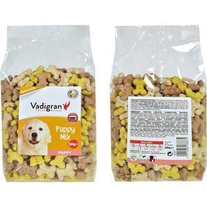 Snack hond biscuits puppy mix 500g
