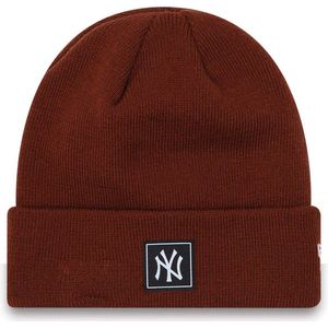 New Era New York Yankees Team Cuff Dark Brown Beanie Hat