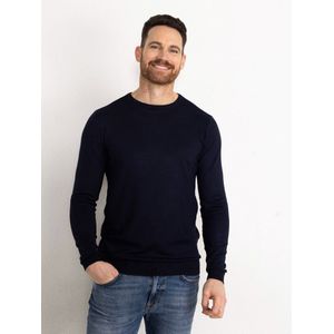 Petrol Industries - Heren Essential Crewneck Knit - Blauw - Maat S