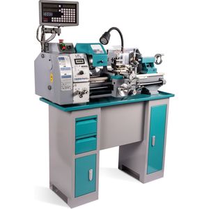 Huvema - Draaibank 250x550 mm met Variabel Toerental en Digitale Uitlezing - LTC DR 550I Vario-2 DRO - Motorvermogen: 1,5 kW - Voltage: 230 V - Freesbank