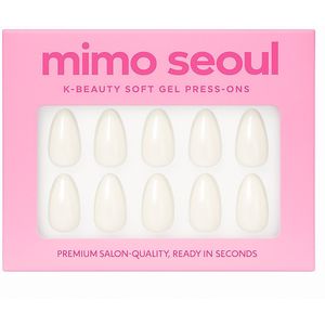 Mimo Seoul Soft Gel Press-On Nails – Milky Dream – Short Almond – Nepnagels – Plaknagels